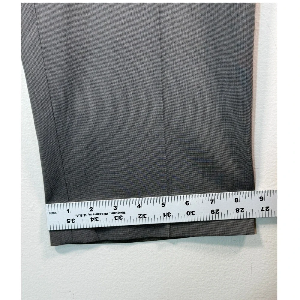 Lauren Ralph Lauren Dress Pants Men 40W x 32L Grey Flat Front Office EUC